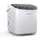 Eiswürfelmaschine 12kg/24h 2 Größen 1 3L Wassertank LED-Anzeigen transparenter Deckel tragbar Eiswürfelbereiter für Partys/G Weiß