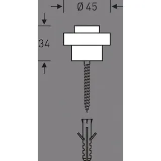 FSB Türstopper Silber 3 cm