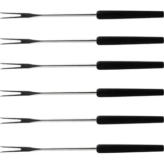 Swissmar Fleisch Fondue Gabeln schwarzer Griff, Set 6