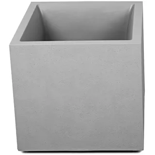 ONDIS24 Pflanzkübel Pflanzkübel Blumenkübel Blumentopf Vulkan 40, Gestein/Basalt/Graphit Optik mit Wasserspeicher grau