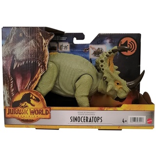 Mattel® Actionfigur Mattel HDX43 Jurassic World Dominion Sinoceratops Brüllattacke Urzeitm bunt