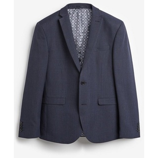 Next Anzugsakko Anzug mit Karomuster: Skinny Fit Jacke (1-tlg) blau 50 (GB: 40R)