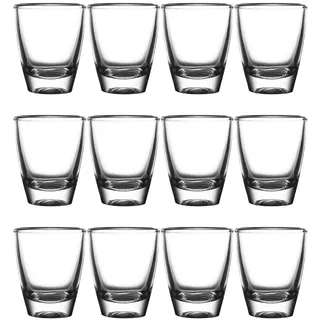 Yitobici Schnapsgläser,30ml Tequila Shotgläser Set, Robuste Shotgläser aus Glas, Shot Gläser für Tequila, Wodka, Ouzo, Likör (35ml-12 Pack)
