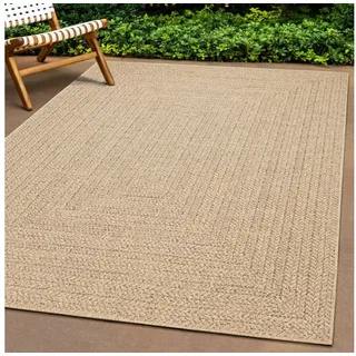 The CarPET »Kansas«, rechteckig, 1 mm Höhe, moderner robuster In und Outdoor Teppich Jute Look, beige