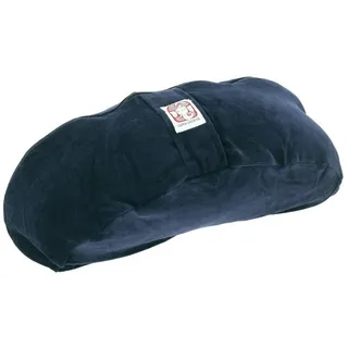 Guru-Shop Meditationskissen Yoga Kissen Mond, Samt Yogakissen,.. blau