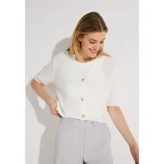 More & More Ajour Cardigan Weiß 38
