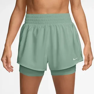 Nike One Dri-FIT High-Waist 3" 2in1 Shorts Steam/White M