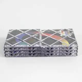 Puzzle Magic Cube Würfel schwarze Ringe zerklüftet Design