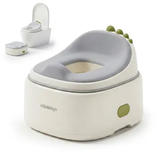 Relaxdays Töpfchen 4-in-1 Dino, mit Deckel
