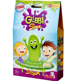 GLIBBI Slime Bade-Schleim Magischer Badezusatz für Kinder ab 3 Jahren Badespielzeug & Spaßbad 150 g Grün - One-Size