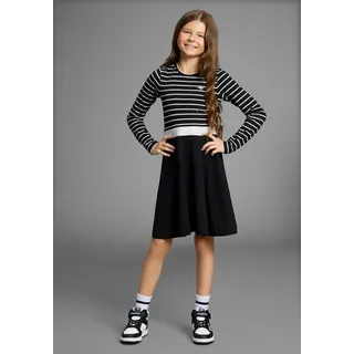 KangaROOS Jerseykleid in schwarz/silber | Gr.: 176/182