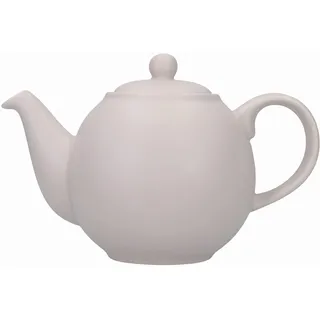 KitchenCraft London Pottery Globe Teekanne mit Teesieb, Teeservice für losen Tee oder Teebeutel, Krug zum Servieren von Tee, Kanne mit Deckel, für 2 Tassen, Pink, Keramik, 500 ml