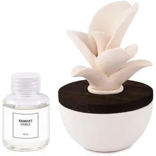 pajoma® Raumduft Bambus, Keramikblume, 50 ml