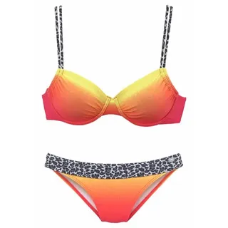 KangaROOS Bügel-Bikini Damen Gelb/Orange 42 Cup F