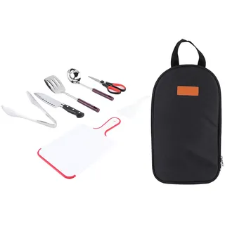 Tragbares Grillbesteck-set Aus Edelstahl Für Camping Und Picknicks