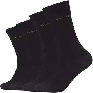 CAMANO 4er Pack Socken-Sets Schwarz/Weiß 43-46