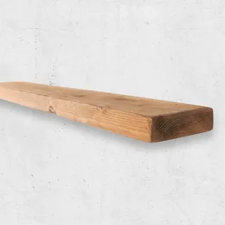 Chill House Schwimmende Wandregal, Holz, Rustikal 15x3.5cm, Eiche Natur, 140cm