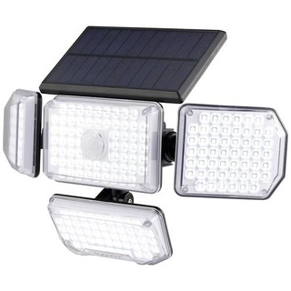 Sygonix SY-5626568 Solar-Außenwandleuchte mit Bewegungsmelder 1.265W Kaltweiß Schwarz