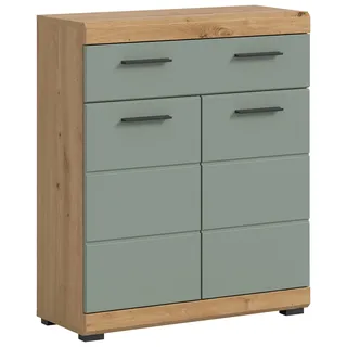 xonox.home Scout Standschrank 74 x 88 x 31 cm Salbei/Eiche Artisan