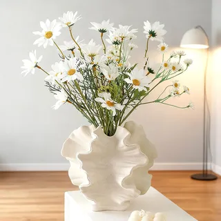 Blumenvase Vasen Keramik Vase für Blumen Moderne Vasen für Nordisches für Pampasgras Tulpen Rosen Deko für Schlafzimmer Wohnzimmer Büro