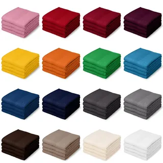 Posteli Handtuch-Set aus Luxus Serie 100% Baumwolle in 8 Größen & 17 Farben verfügbar, Farbe: SCHWARZ, Größe: 4er Pack 50x100cm - Handtücher