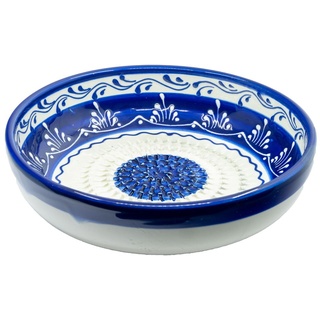 Kaladia Keramikschüsseln klein Blau & Weiß - ideal um allerlei Zutaten direkt in der Schüssel zu reiben - Spain
