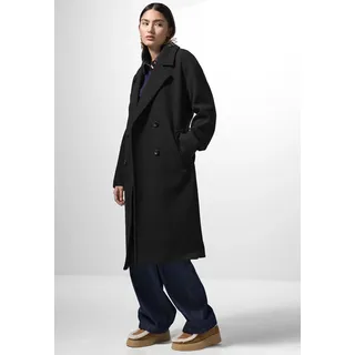 street one studio Damen, F101168 Oversized Revers-Mantel, Black, 46 - 46