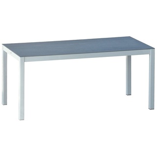 Jan Kurtz Quadrat Tisch 140 x 80cm alu eloxiert | Keramik grau
