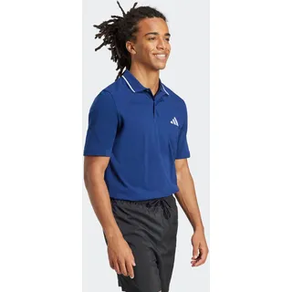 adidas Essentials Small Logo Piqué dunkelblau/weiß L