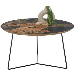 Z2 Mirandela Braun Mango rund 85 x 45 cm