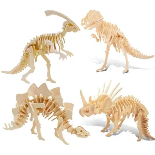3d Puzzle Dino,Hölzerne 3D Puzzles,Dinosaurier Skelett Holz,3D Dinosaurier Puzzles,Dinosaurier aus Holzerne,3D Holz Puzzle für Kinder,Dinosaurier Modell,Geschenke für Kinder und Erwachsene