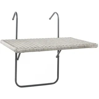 Hi Balkonhängetisch Klapptisch 60 x 40 x 0 cm Grau