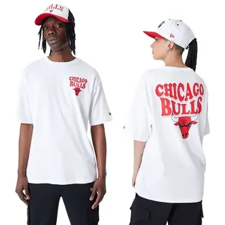 New Era Nba Script Chicago Bulls Kurzarm-t-shirt - White - XL