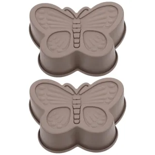 DOITOOL Schmetterling Kuchenform Silikon 2Er Set 6.93X5.91X1.57 Zoll Umweltfreundliche Backformen Für Zuhause Diy Motivbackform Zur Kuchenherstellung