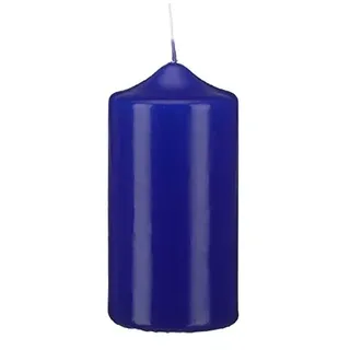 6 Spitzkopf Stumpen Kerzen Royalblau 120 x Ø 70 mm, Kerzen in Cellophan, KOPSCHITZ Qualitätskerzen in RAL Qualität Made in Germany, Kerzen, Anlass, Advent, Weihnachten, Festtag, Festtagskerzen