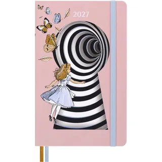 Moleskine Alice im Wunderland 12 Monate Wochen-Notizkalender 2027 A5