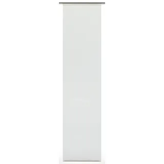 GARDINIA Flächenvorhang Stoff Uni Klettband 60 x 245 cm weiß