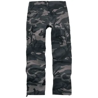 Vintage Industries Cargohose Reef Camo Dunkelbraun/Schwarz/Dunkelbeige XXL