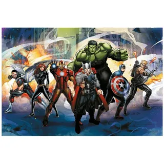 Trefl – Marvel The Avengers, Superpowers – 160-teiliges Puzzle – Buntes Puzzle mit Superhelden, Spaß für Kinder ab 6 Jahren