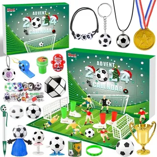 2024 WM Fußball Adventskalender mit 24 Spielzeugen & Überraschungen