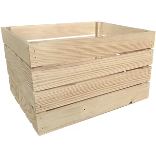 9er Set Holzkiste Klein Aus Holz - massive Weinkisten Vintage 50 x 40 x 30 cm - Holzbox Für Aufbewahrung, Holzregal - Robuste Obstkisten & Apfelkisten - Deko Kiste Für Küche, Wohnzimmer - Kiste Natur
