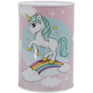 Einhorn Kinderspardose aus Metall, Geldgeschenk, Kinderzimmer Deko