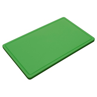 METRO Professional Schneidebrett GN 1/1, Polyethylen, mit Saftrille, grün