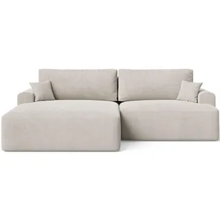 GRAINGOLD Eckcouch Polyester 3-Sitzer Beige