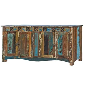 Massivholz Sideboard Altholz mehrfarbig Anrichte Möbel modern Kommode Unikat