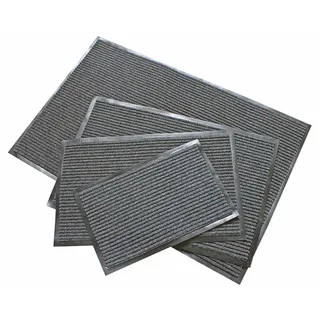 Spetebo Fußmatte Schmutzfangmatte in grau - 180 x 120 cm, rechteckig, Höhe: 10 mm, Türmatte für Innen und Außen grau 120 cm x 180 cm x 10 mm