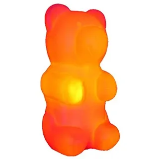 Licht-Idee LED Leuchte Nikki Bär 12 Volt orange Dekoleuchte Tischlampe Deko Bärenlampe