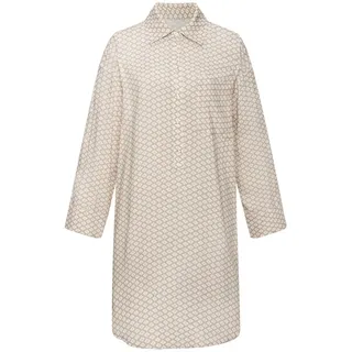 LASCANA Pyjamaoberteil Beige/Weiß 42