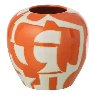 J-Line Vase, Orange, Keramik, 16 cm, Dekoration, Vasen, Bodenvasen