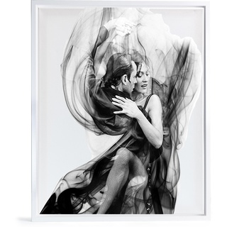 Bilderrahmen Leerrahmen für Leinwand Bilder auf Keilrahmen | Format 50x70 cm Farbe weiß glanz
